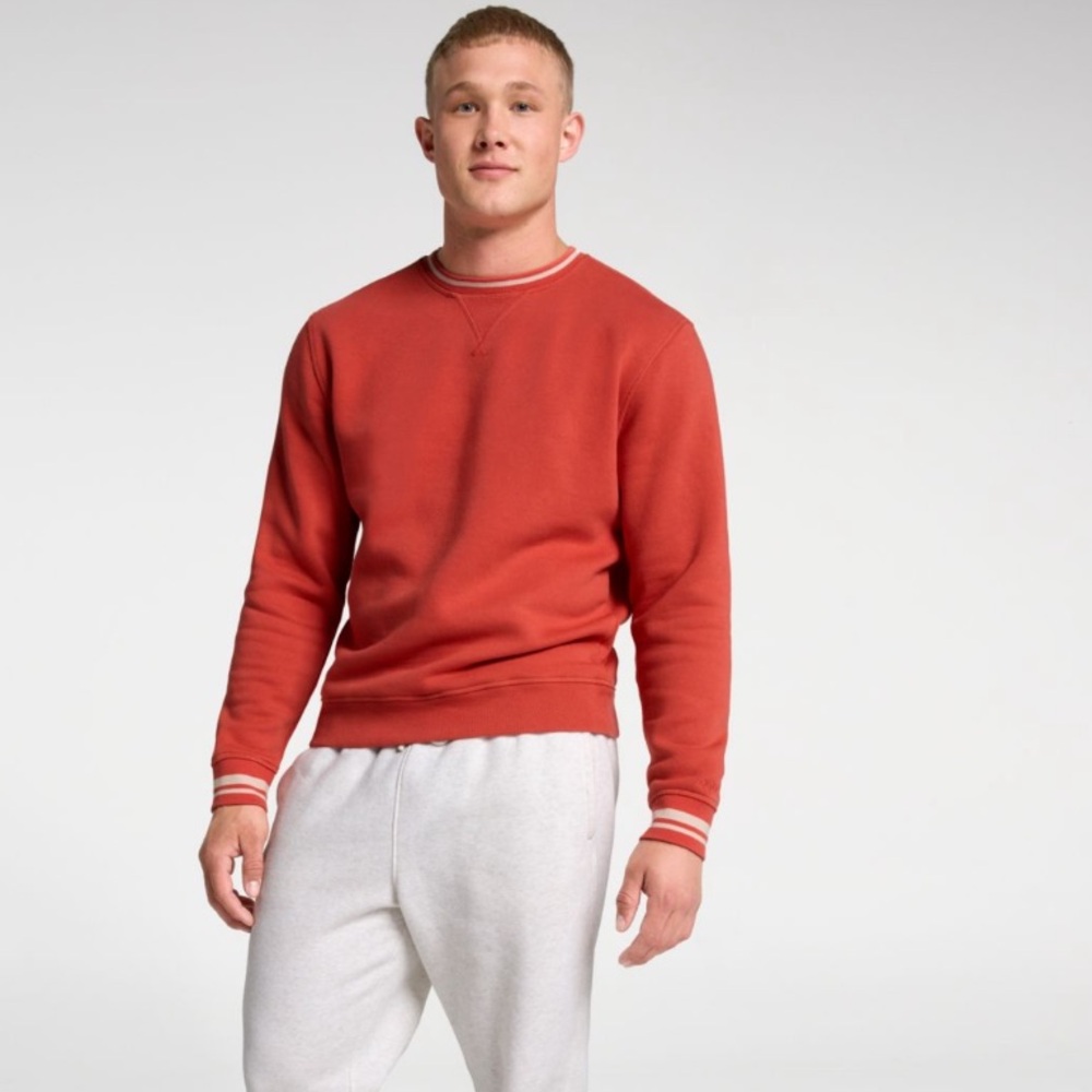 NWT DSG Men's Crewneck Sweatshirt  - Light Red Sz M & XL $40 - Picture 2 of 9